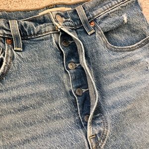 Levi's Ribcage Straight Ankle Jeans - Size 30 - Color Samba Done